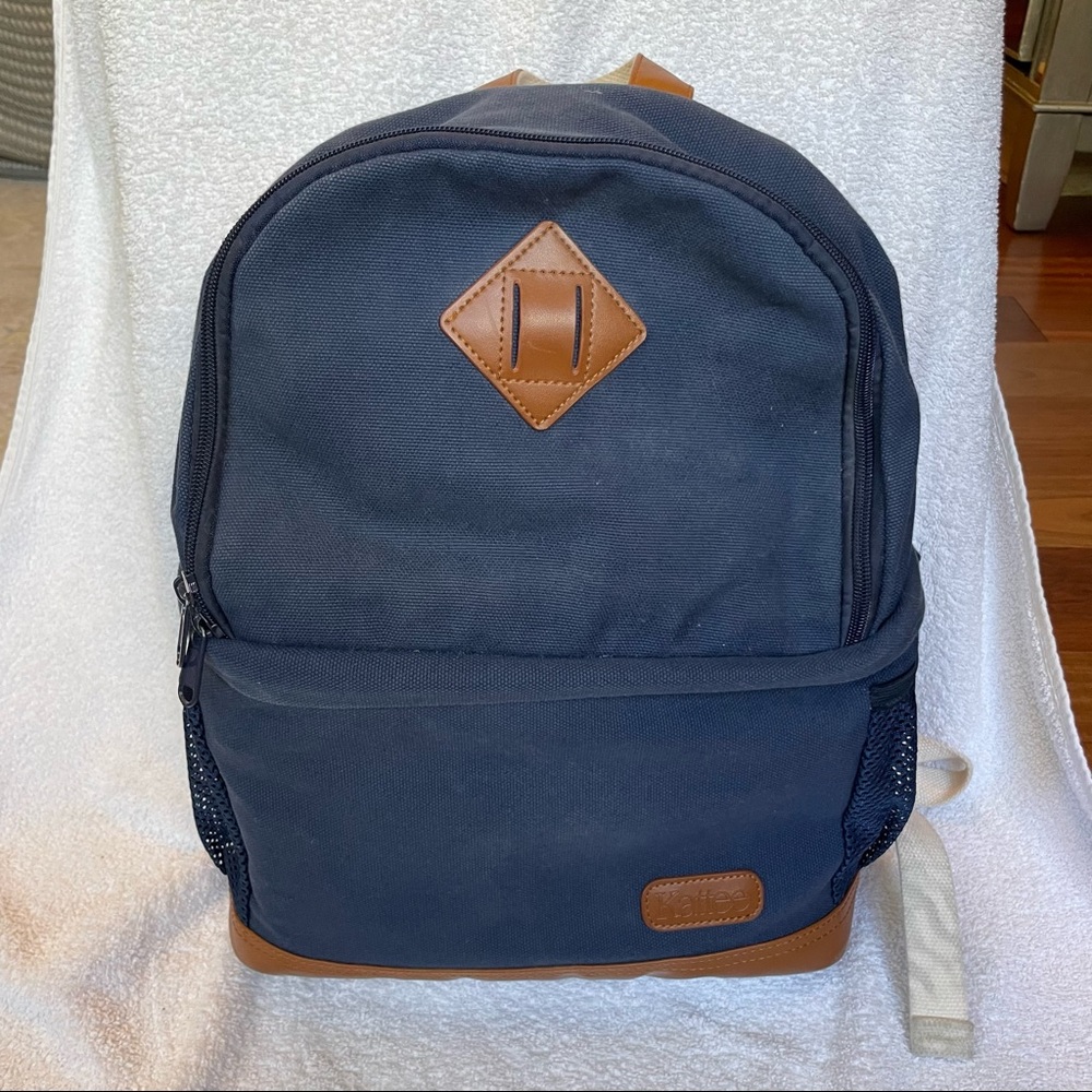 Barely used blue camera bag backpack